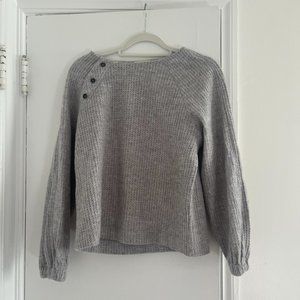 Melloday grey waffle knit sweater